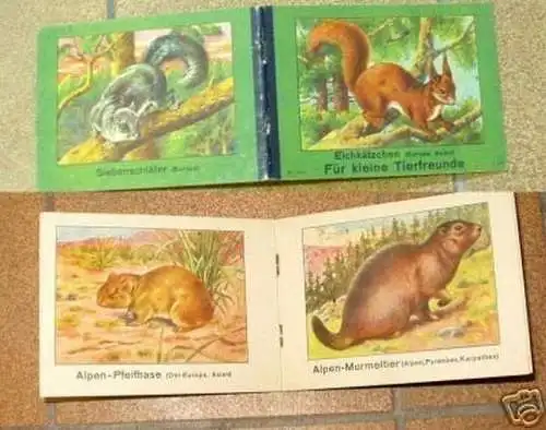 Hübsches Bilderbuch "Für kleine Tierfreunde" um 1940