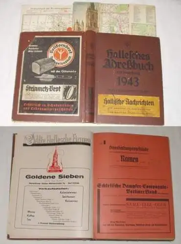 Adressbuch der Stadt Halle mit Umgebung von 1943 (Bü1593)