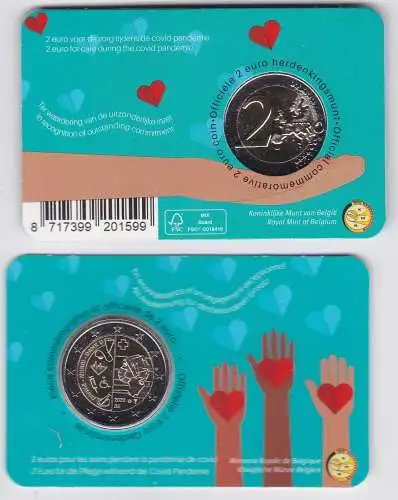 2 EURO Coincard 2022 Belgien Gesundheitswesen Stgl. (165581)