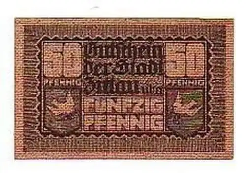 Banknote 50 Pfennig Notgeld der Stadt Zittau 1919