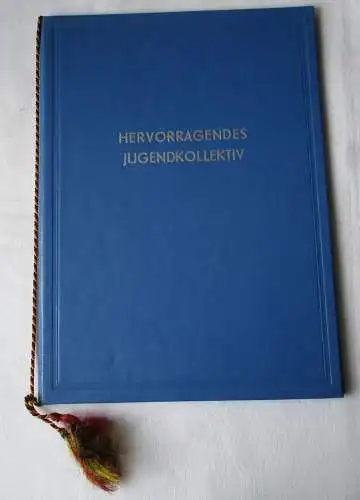 DDR Urkunde Hervorragendes Jugendkollektiv Jugendbrigade Baugruppenprüf (129531)