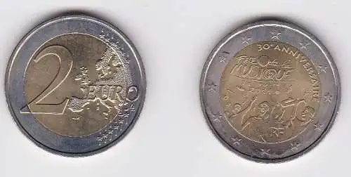 2 Euro Gedenkmünze Frankreich „FETE DE LA MUSIQUE„ 2011 Stgl.  (125826)