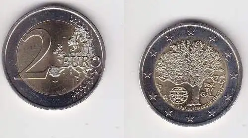 2 Euro Bi-Metall Münze Portugal 2007 EU-Ratspräsidentenschaft (124575)