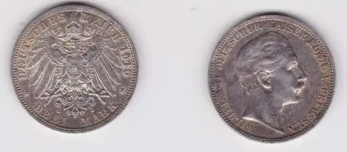 3 Mark Silbermünze Preussen Kaiser Wilhelm II 1910 A Jäger 103 (134184)