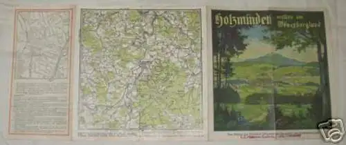 Reiseprospekt Holzminden im Weserbergland um 1940