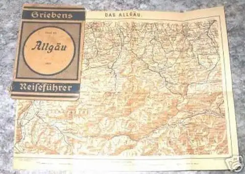 Grieben Reiseführer Band 181 Allgäu 1922