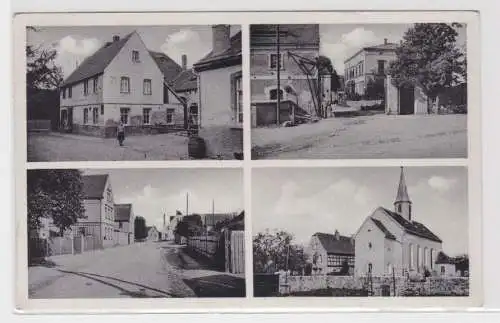 94891 Mehrbild Ak Großhermsdorf Gasthof "Grüne Linde" mit Schweineschlächterei