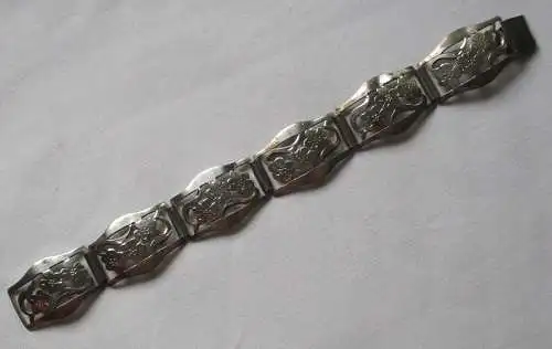 Elegantes Armband 830er Silber mit Blütenmuster (134038)