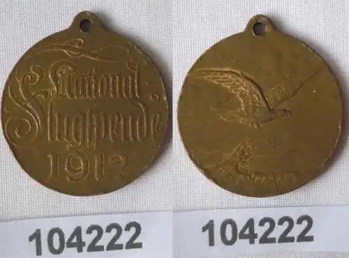 Seltene Medaille National Flugspende 1912 "Adler überm Meer" (104222)