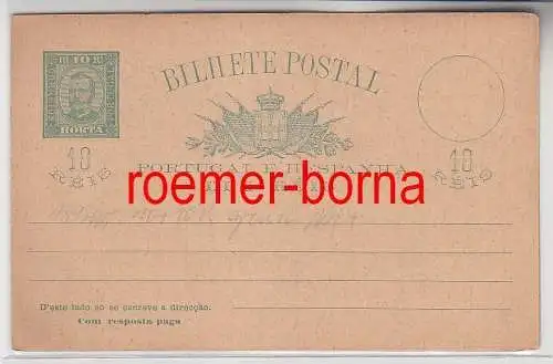 67436 alte Ganzsachen Karte Horta Portugiesische Kolonie 1892/95