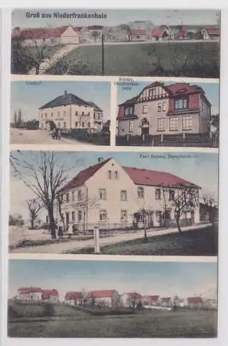 80735 Mehrbild Ak Gruß aus Niederfrankenhain Gasthof usw. 1916