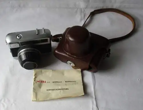 Kamera Werra 2 + Objektiv Carl Zeiss Jena Tessar 2.8/50 Q1 mit Tasche (124953)