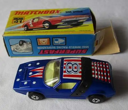 Matchbox Superfast Siva Spyder Nr. 41 Lesney Products 1972 OVP (134994)