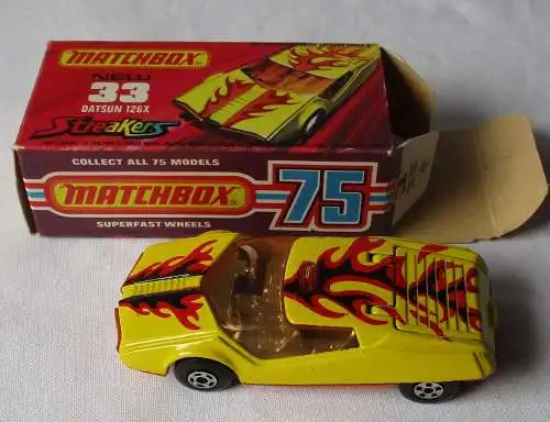 Matchbox Superfast Datsun Streakers Nr. 33 Lesney Products 1973 OVP (134994)