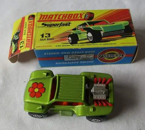 Matchbox Superfast Baja Buggy Nr. 13 Lesney Products 1970 OVP (157148)