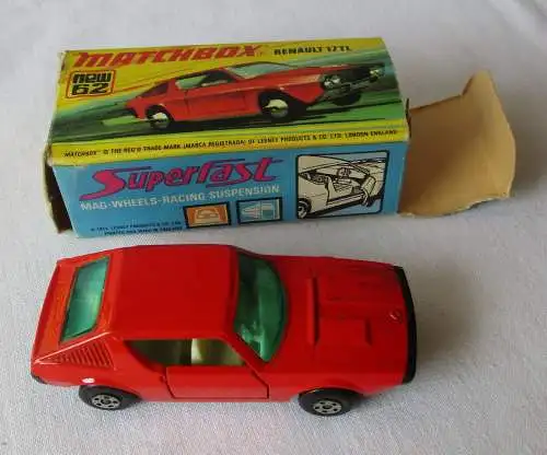 Matchbox Superfast Renault 17 TL Nr. 62 Lesney Products 1973 OVP (168066)