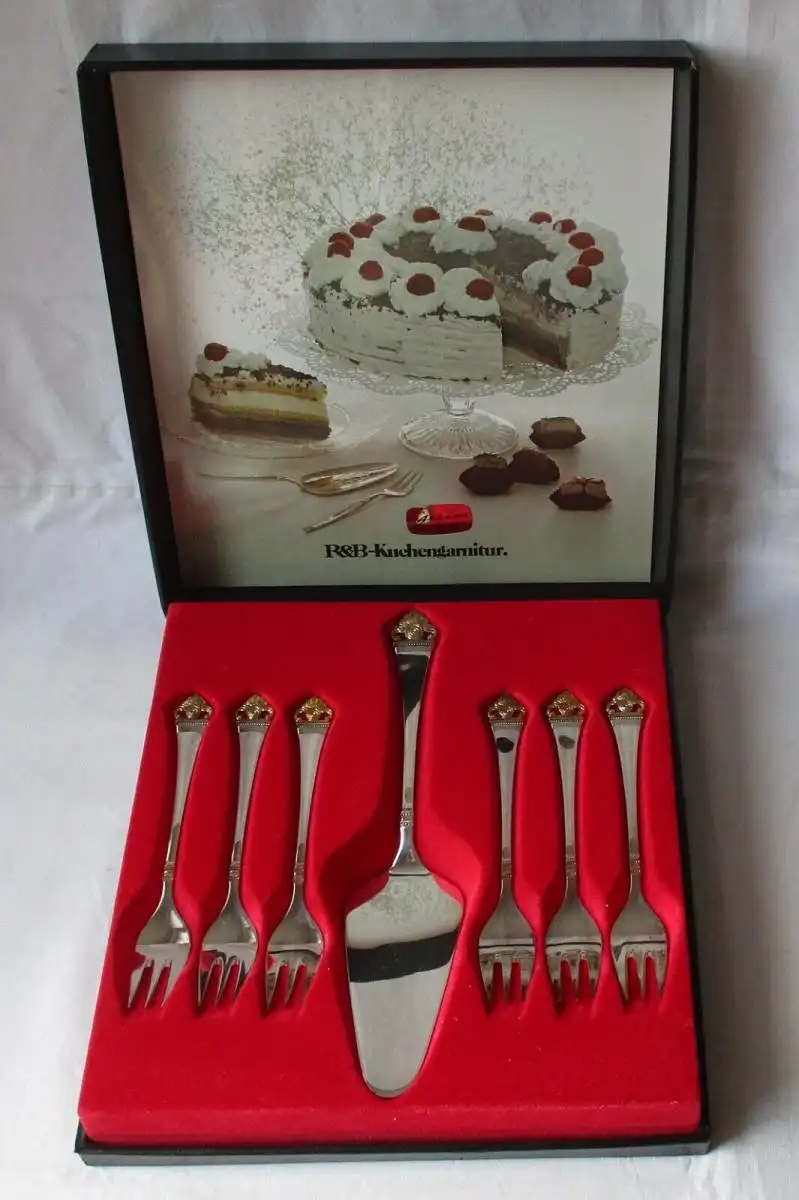 Robbe & Berking Royal R+B Kuchengarnitur Tortenheber 800er Silber OVP (107423) 0