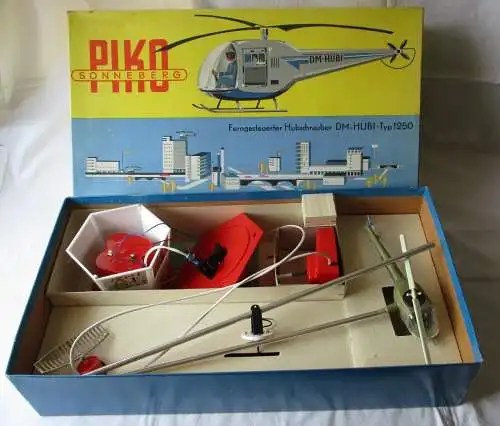 DDR Spielzeug PIKO Ferngesteuerter Hubschrauber DM Hubi Typ 1250 OVP  (168035)
