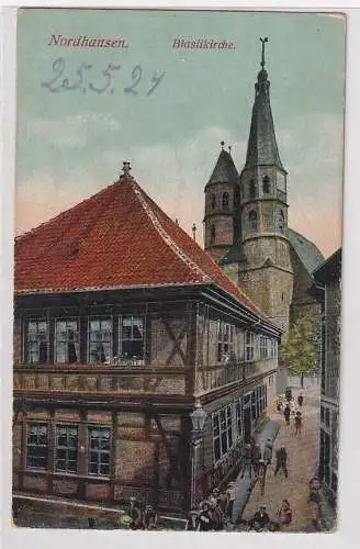 55072 Ak Nordhausen Blasikirche 1924