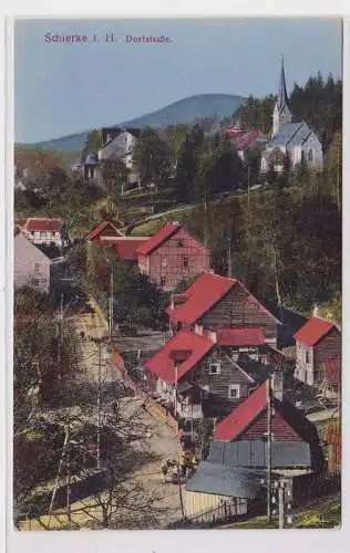 83530 Ak Schierke im Harz Dorfstrasse um 1920