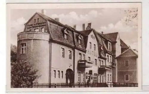 48288 Ak Bad Kösen Hotel & Pension zum Wehrdamm um 1940