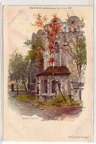 47512 Ak Lithographie Halle an der Saale Domkirche 1900