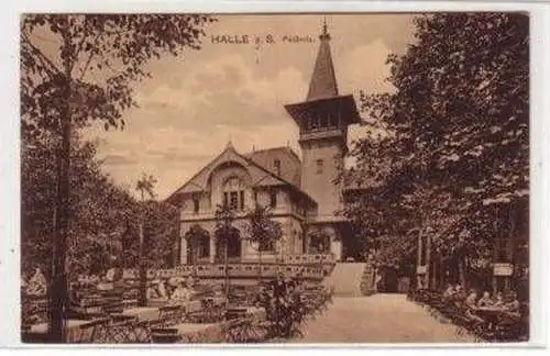 46775 Ak Halle an der Saale Gasthaus Peißnitz 1916