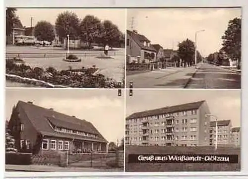 38313 Mehrbild Ak Gruß aus Weißandt Gölzau 1974