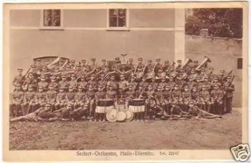 21185 Ak Halle Diemitz Seifert Orchester um 1925