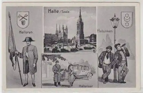 47687 Ak Halle Halloren Hallenser Hallunken um 1930