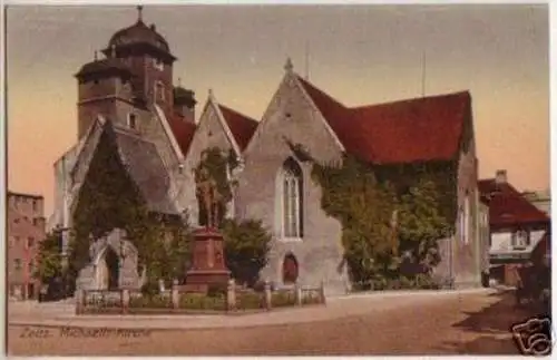 13739 Ak Gruß aus Zeitz Michaelis Kirche um 1920