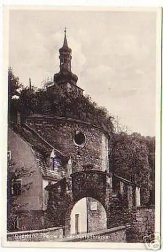 05891 Ak Querfurt Partie an der Schloßbrücke 1941