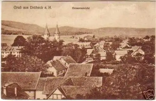 18306 Ak Gruß aus Drübeck a.Harz Gesamtansicht um 1920