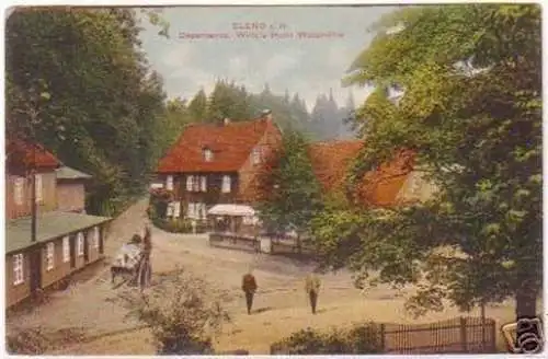 18380 Ak Elend im Harz Hotel Waldmühle um 1910