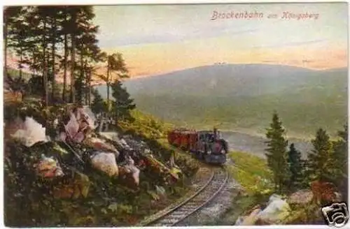 19659 Ak Brockenbahn am Königsberg um 1920