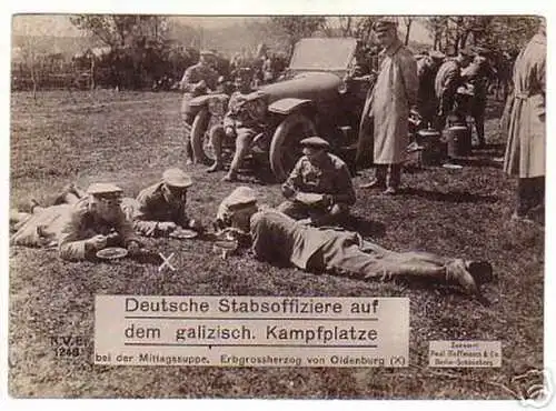 75: Maximum-Ak Militär 1. WK Offiziere Galizien um 1915