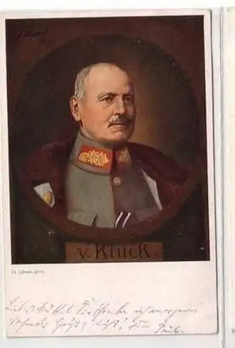 29597 Feldpost Ak General Alexander von Kluck 1915