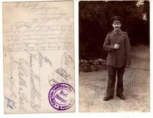 35468 Feldpost Foto Ak Soldat 1. Weltkrieg 1915