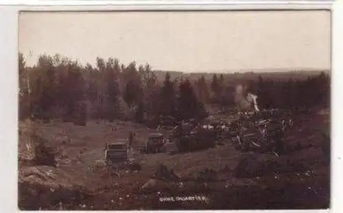 37400 Foto Ak Deutsche Soldaten im Feldquartier um 1915