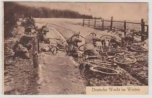 43546 Ak Fahrradabteilung in Feuerstellung 1916