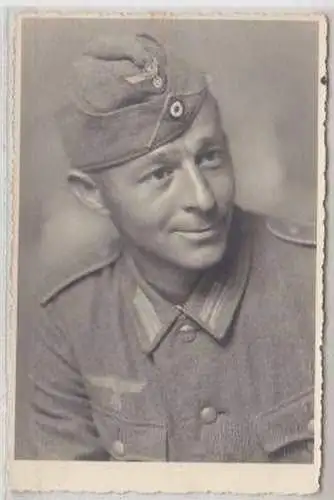 49081 Foto Ak Porträt Aufnahme Soldat 2. Weltkrieg