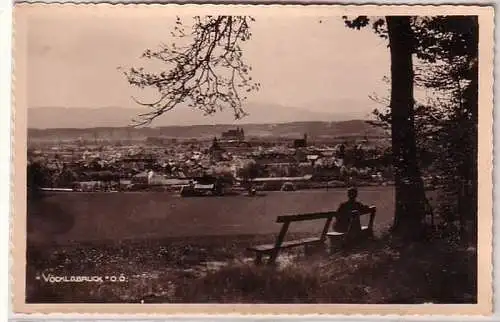 20421 Ak Vöcklabruck in Oberöstereich Totalansicht um 1940