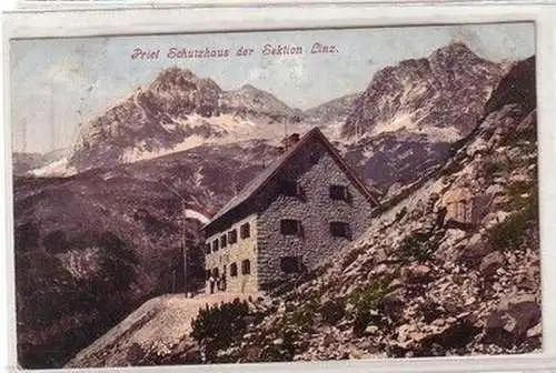 58490 Ak Priel Schutzhaus der Sektion Linz 1910