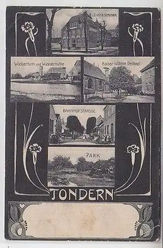 62937 Mehrbild Ak Tondern Dänemark Ortsansichten 1907