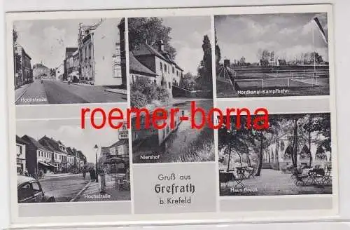 86330 Mehrbild Ak Gruß aus Grefrath b. Krefeld 1955