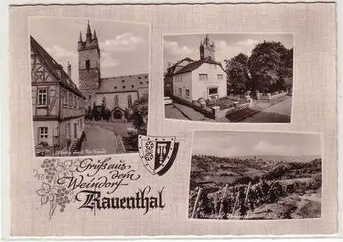 53329 Mehrbild Ak Rauenthal Rheingau Hotel Weinhaus Engel 1969