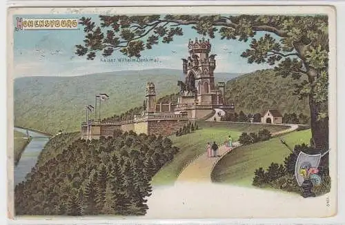52500 Ak Hohensyburg Kaiser Wilhelm Denkmal um 1910