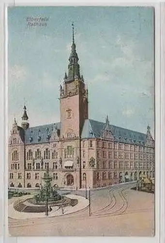 51358 Präge Ak Elberfeld Rathaus 1911