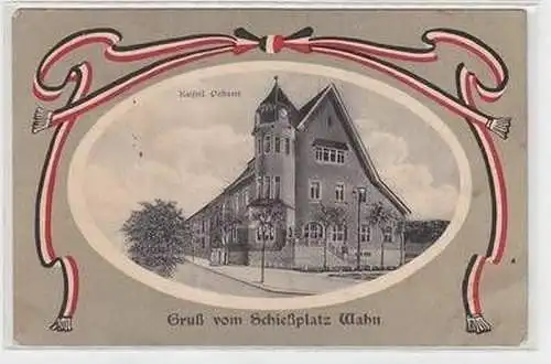 51602 Feldpost Ak Gruß vom Schießplatz Wahn kaiserliches Postamt 1916