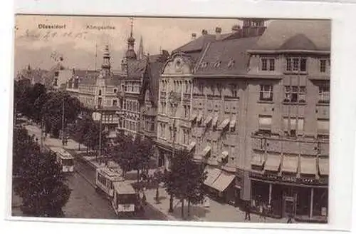 51569 Feldpost Ak Düsseldorf Königsallee Café Corso 1915